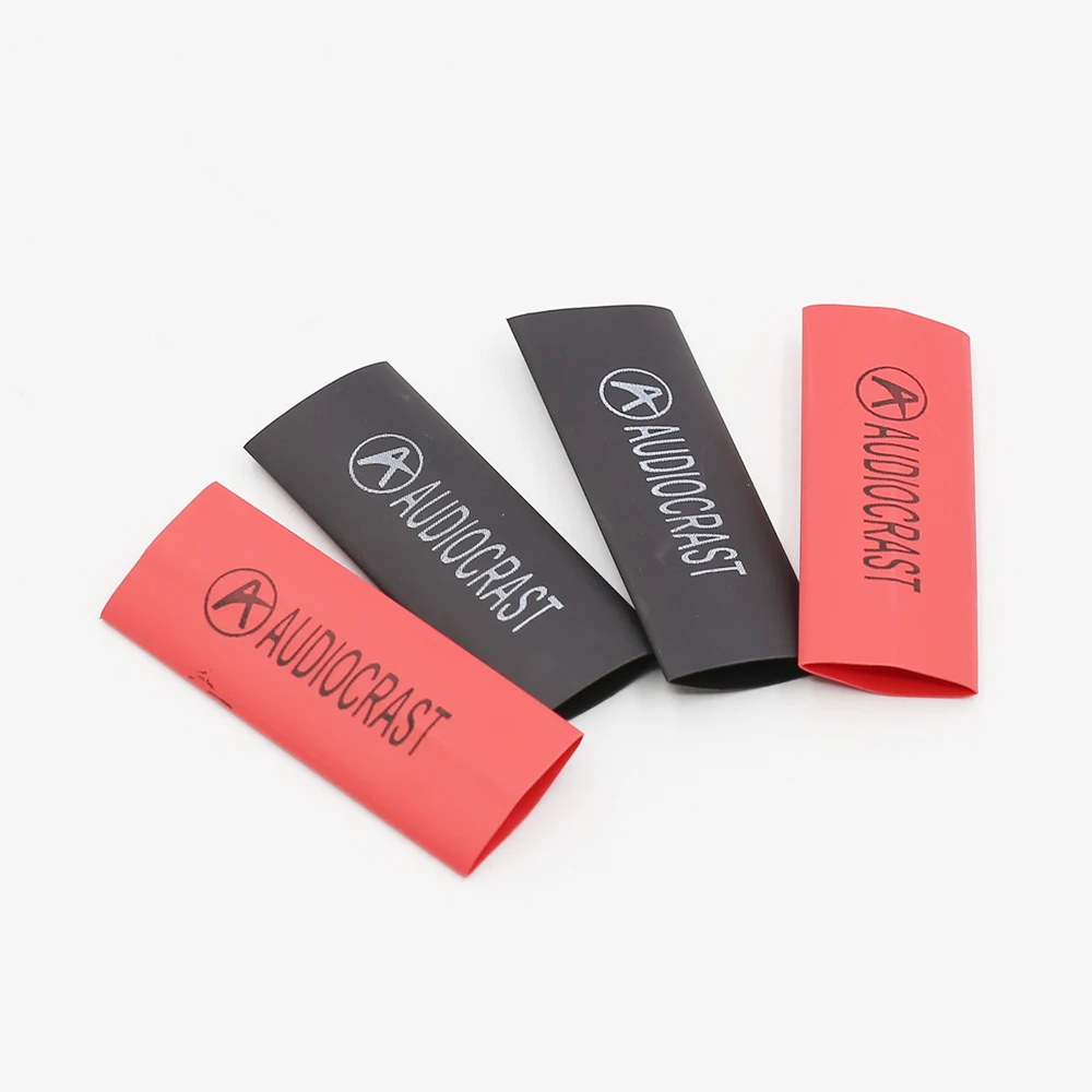 24 pcs audicrast 열 수축 튜브 절연 슬리브 튜브 스피커 상호 연결 오디오 케이블 diy