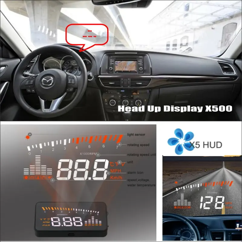 

Car HUD Head Up Display For Mazda 6 Mazda6 Sedan 2013-2015 Safe Driving Screen Projector Inforamtion Refkecting Windshield