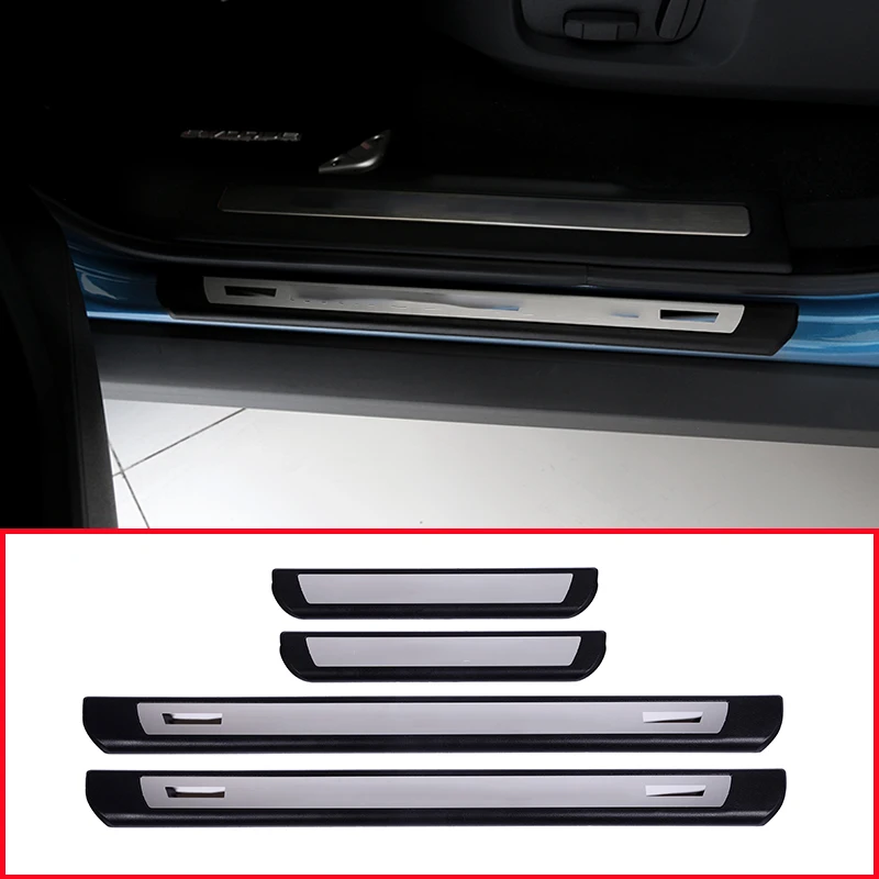 

For Range Rover Evoque 2011-2017 Stainless Steel Car Welcome Pedal Car External Door Sill Scuff Plate Pad Threshold 4pcs