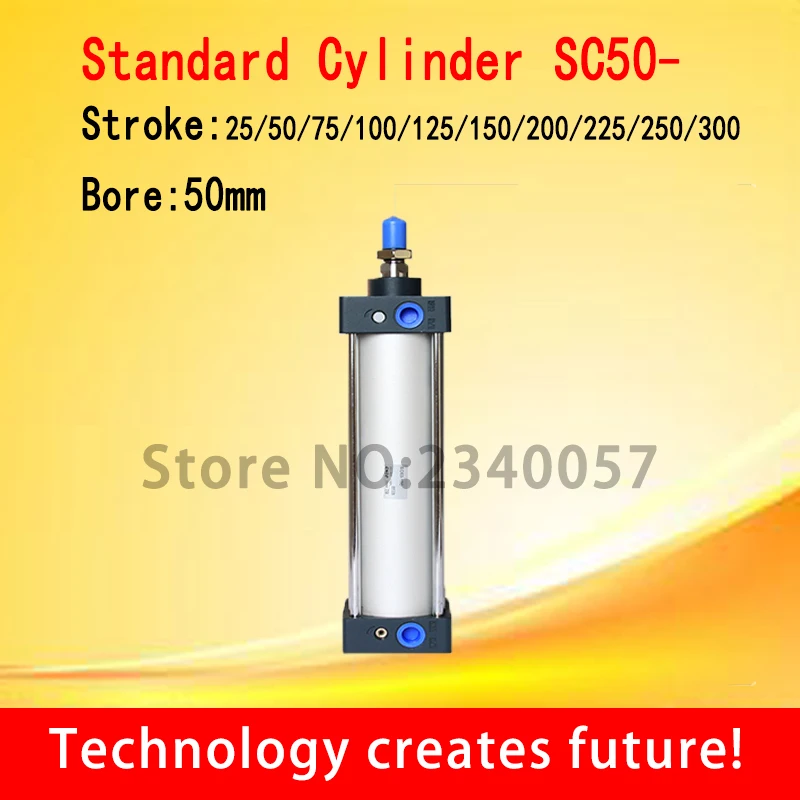 

SC standard cylinder SC50*25/50/75/100/125/150/175/200/225/250/300 BORE 50MM Standard Pneumatic Air Cylinder