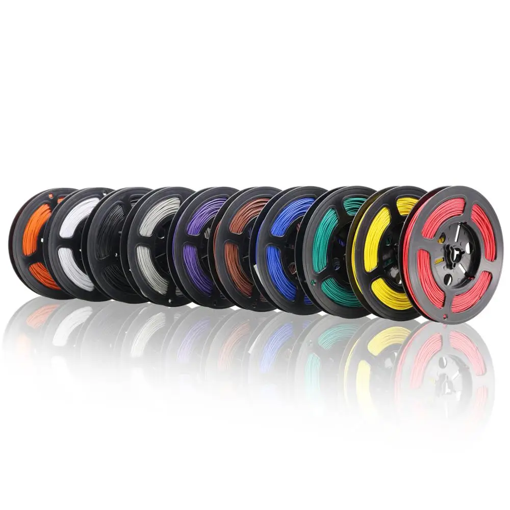 UL1007 16AWG Tinned Copper Wire 20M 10 Colors for DIY Electronics Arduino RC