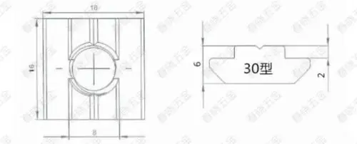 1pcs T sliding nut block M6 for 30 series aluminum profile slot 8mm CPC118