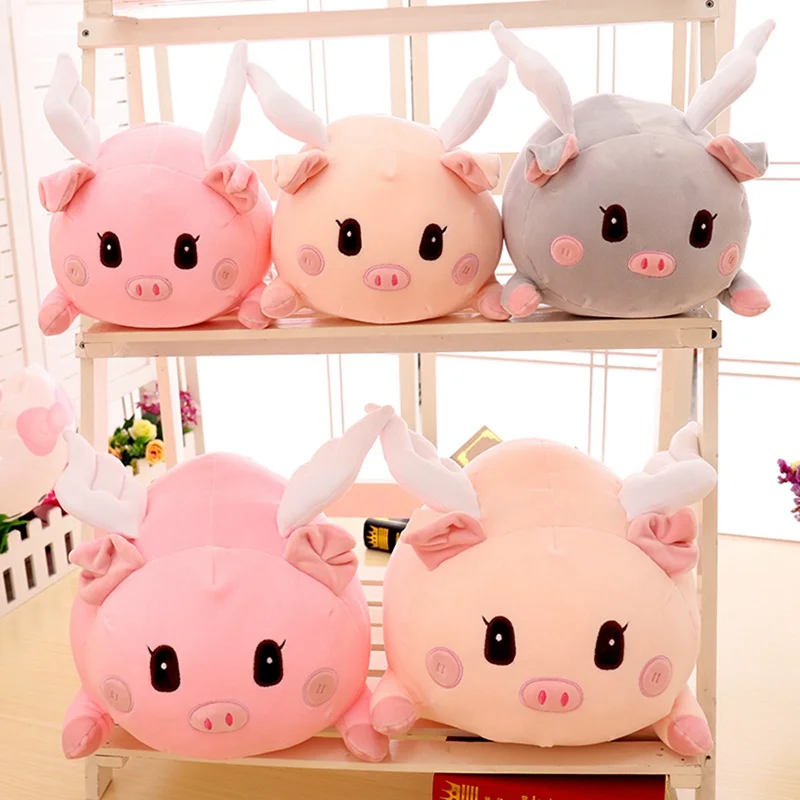 

Lovely Pig Plush Pillow Soft Flying Piggy Stuffed Cartoon Animal Toys Baby Sleeping Pillows Cushions Dolls Children Girls Gifts