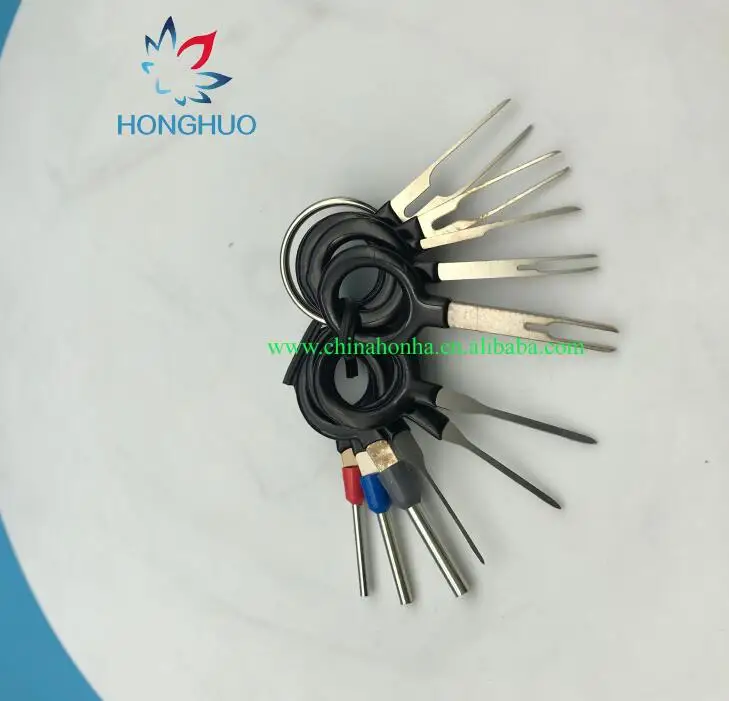 

11 pcs Auto Car Plug Circuit Board Wire Harness Terminal Extraction Pick Connector Crimp Pin Back Needle Remove Tool