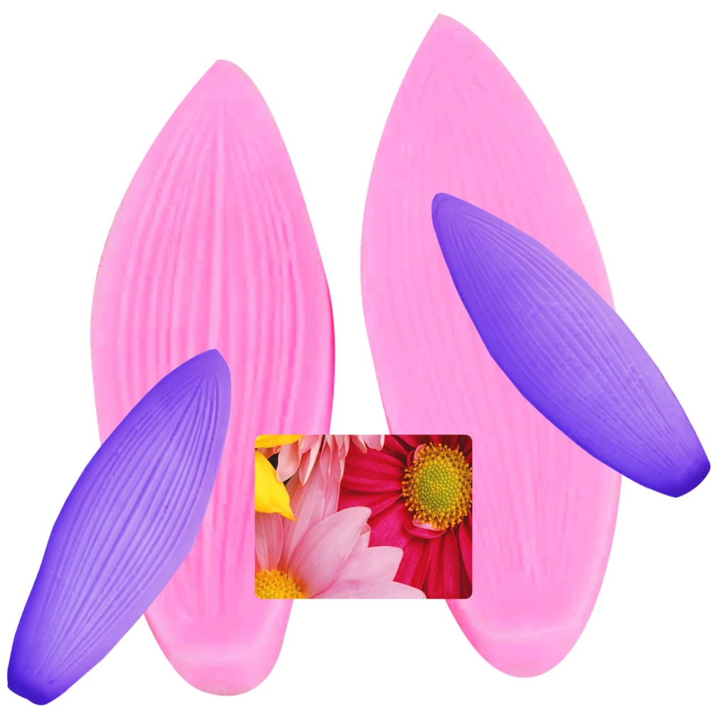 Daisy Daisy Petal Veiner &Cutter Veiners Silicone Molds Fondant Sugarcraft Gumpaste Clay Water Paper Cake Decorating Tools CS179 image 5