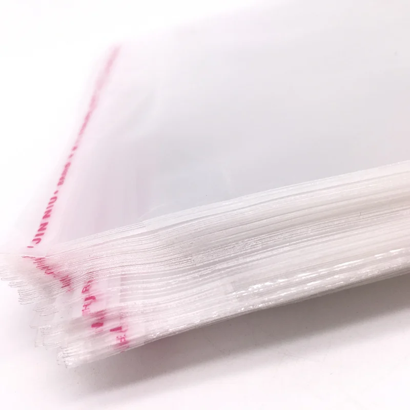 100pcs 4x6cm Resealable Poly Bag Transparent Plastic Bags Self Adhesive Seal Jewellery Making Bag