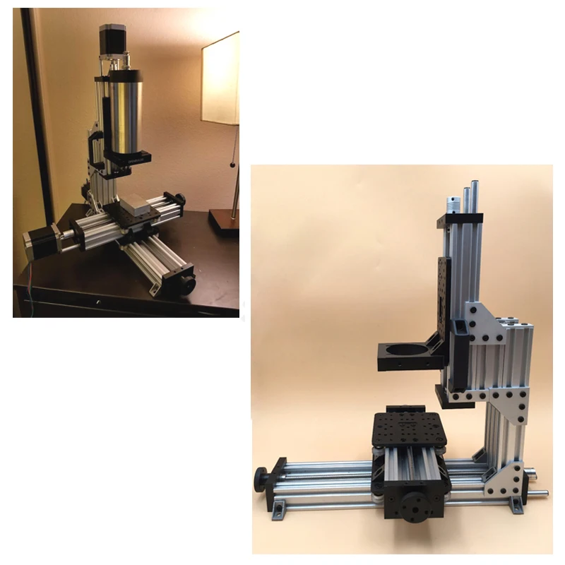 20%off BulkMan 3D MiniMill CNC Machine Mechanical Kit 3Axis DIY Milling Engraver Frame Kit with 1.26N.m Nema23 Stepper Motors