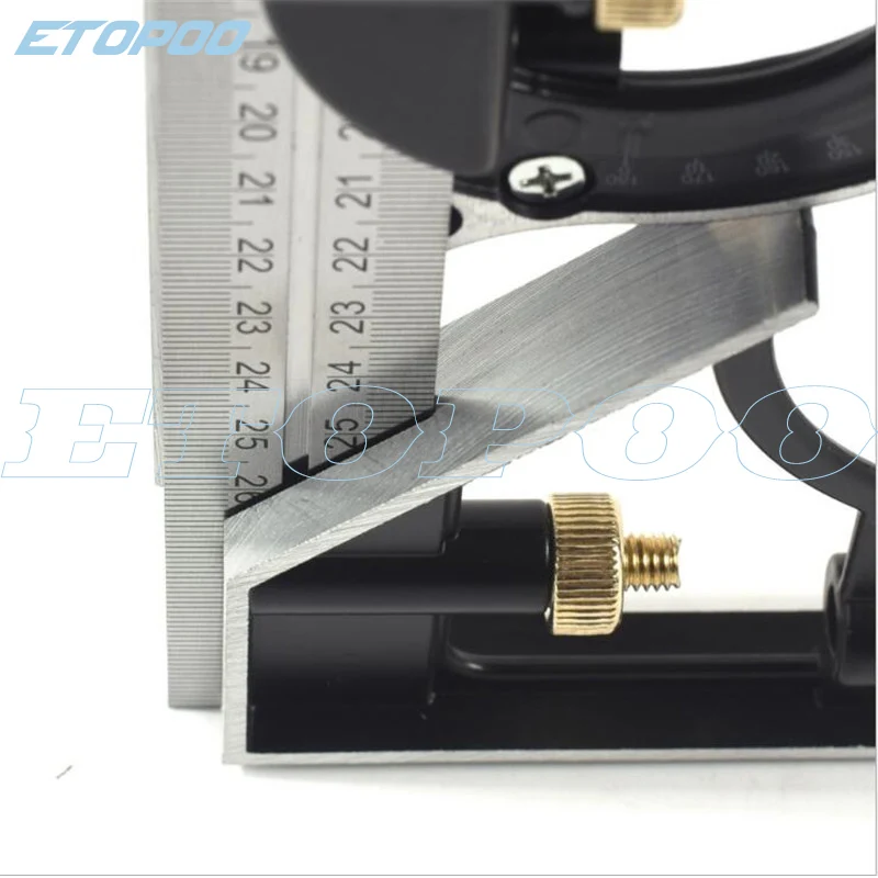 0-300mm professional carpenter tools Combination Square Angle Ruler Stainless Steel protractor Multi-function Measuring Tool