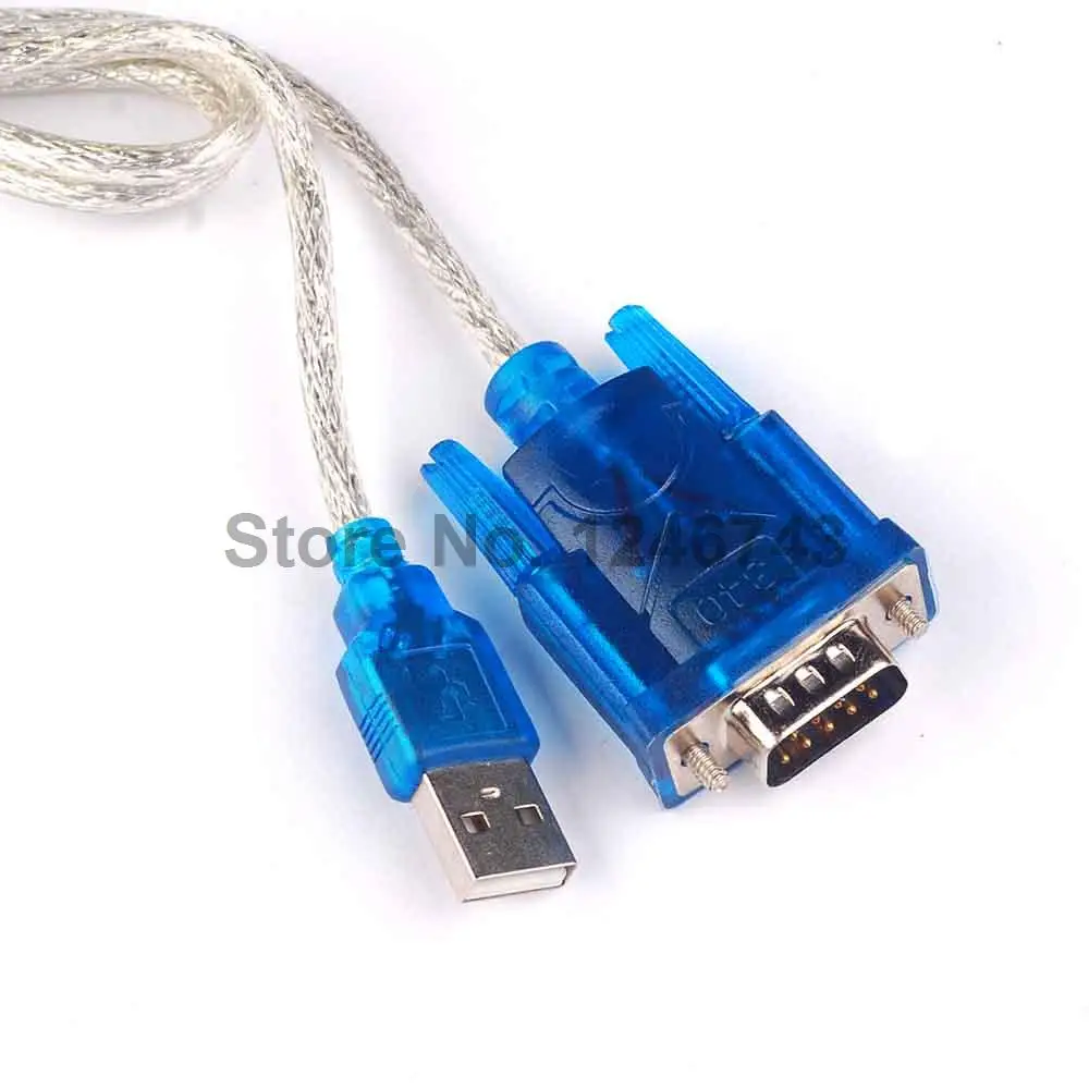Кабель-Переходник USB 2,0/RS232 RS-232 DB9 COM, 80 см, HL-340, 1 шт.