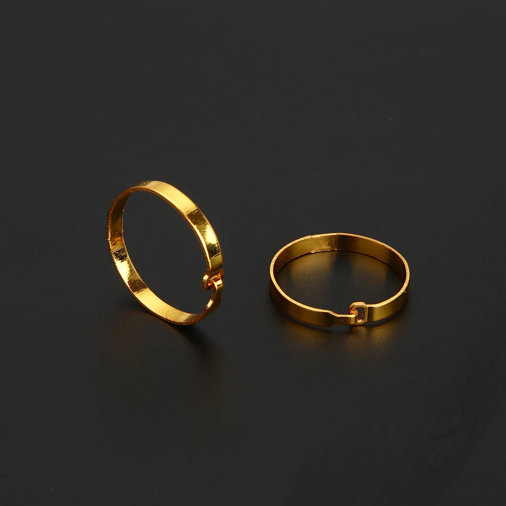 Flat Opening Circle Metal Book Rings Binder Ring Gold Sliver Hinged Keychain Ring Scrapbook Craft Photo Album Scrapbook Split