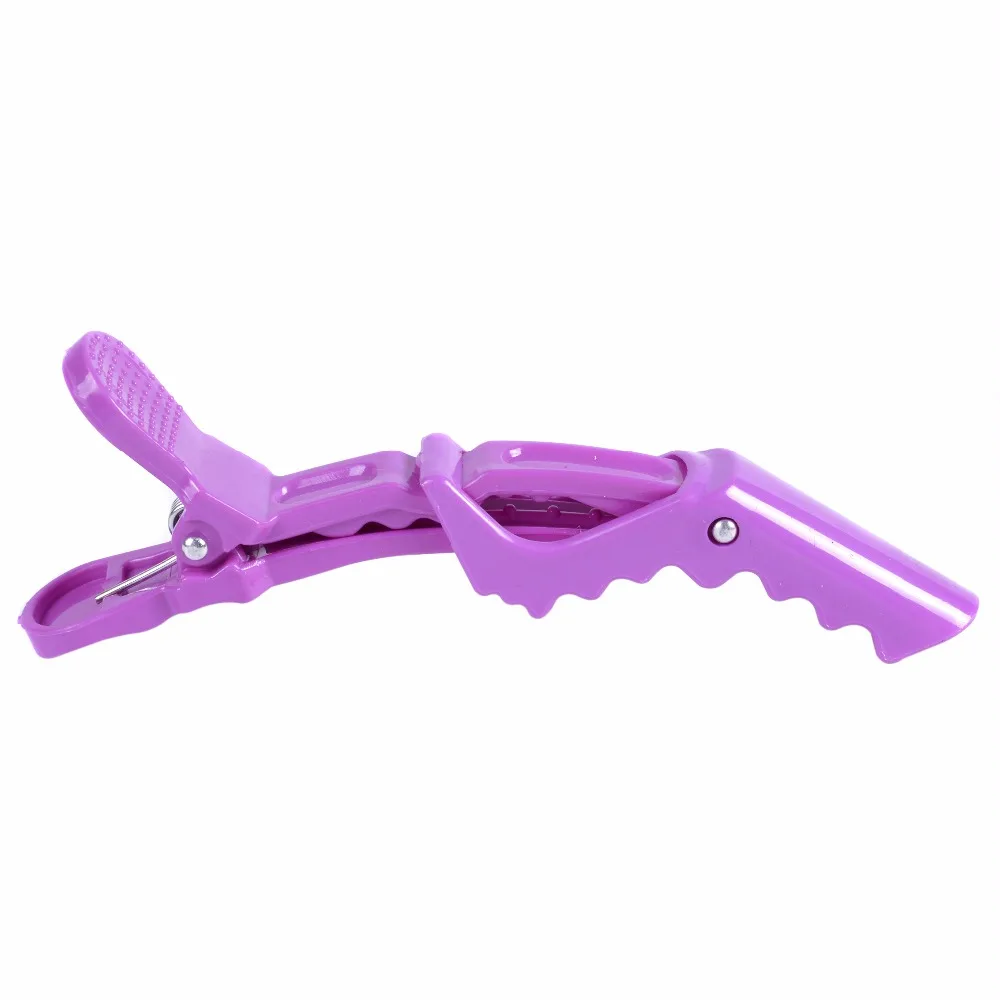 Plástico crocodilo cabeleireiro braçadeiras, garra clip, cabeleireiro, presilha, segurando o cabelo seção clipes, aderência ferramenta acessórios, 5pcs por pacote