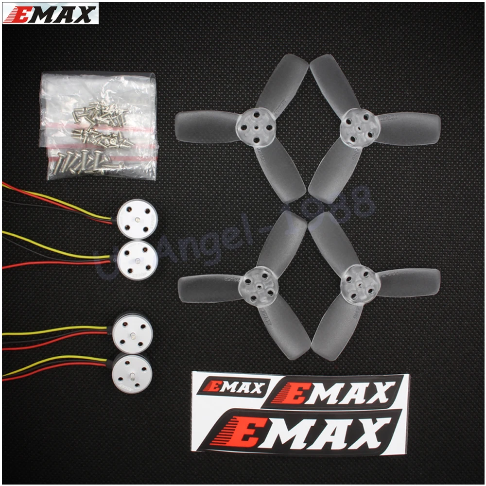 4pcs/set EMAX RS1104 5250KV Brushless Motor 1S-3S with T2345 3 propeller CW CCW props for 130 RC Racer Drone Quadcopter