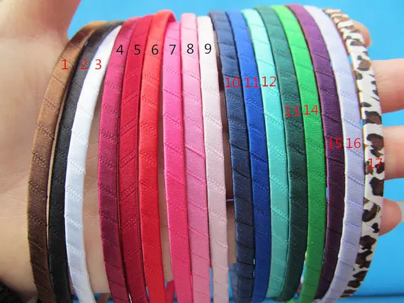 50pcs 5mm 25 Colors Metal Ribbon Wrapped Headband/Hairband Charm Finding,DIY Accessory Jewelly Making