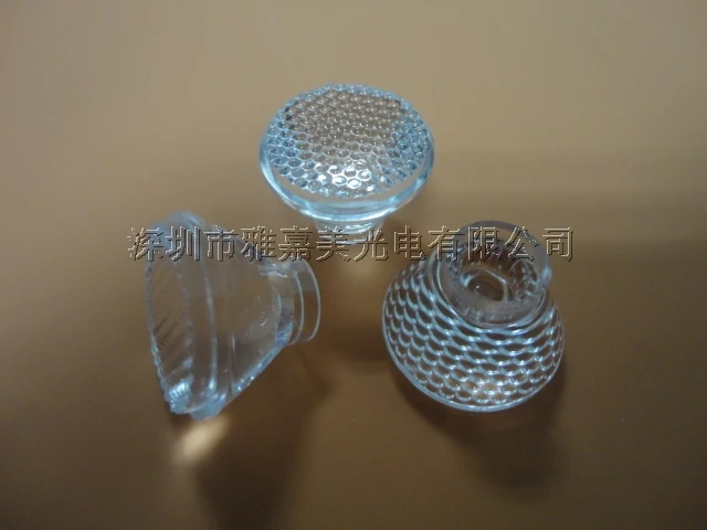 10pcs/lot,High quality Led lens 19.5mm 45 deg Bead surface, without holder, high power lens