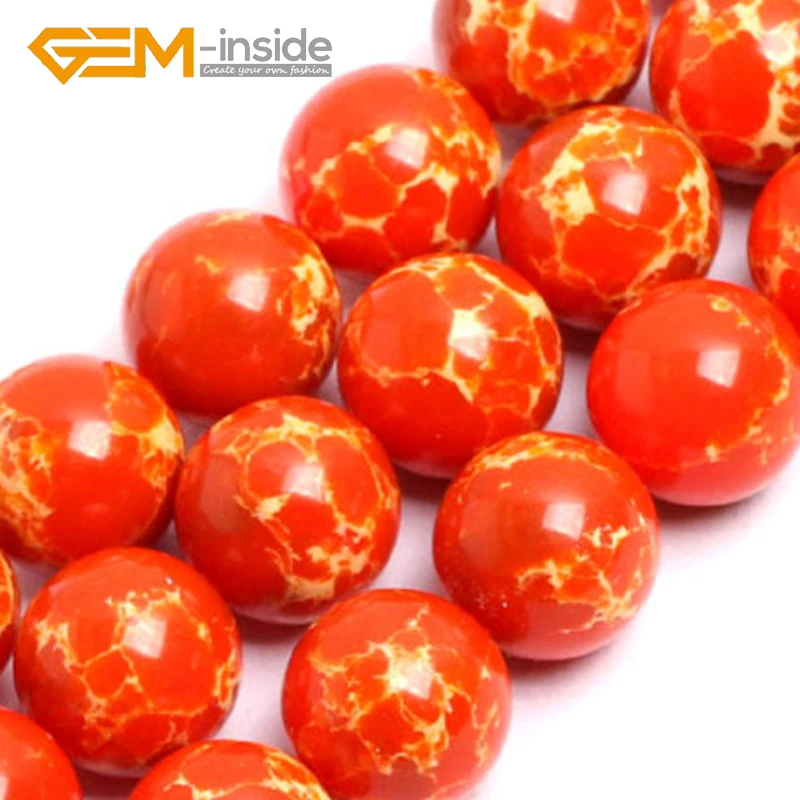 Gem-inside Multicolor 14mm Sea Sediment Jaspe r Beads DIY Beads For Jewelry Making Strand 15 inches DIY !Free Shipping NEW !!