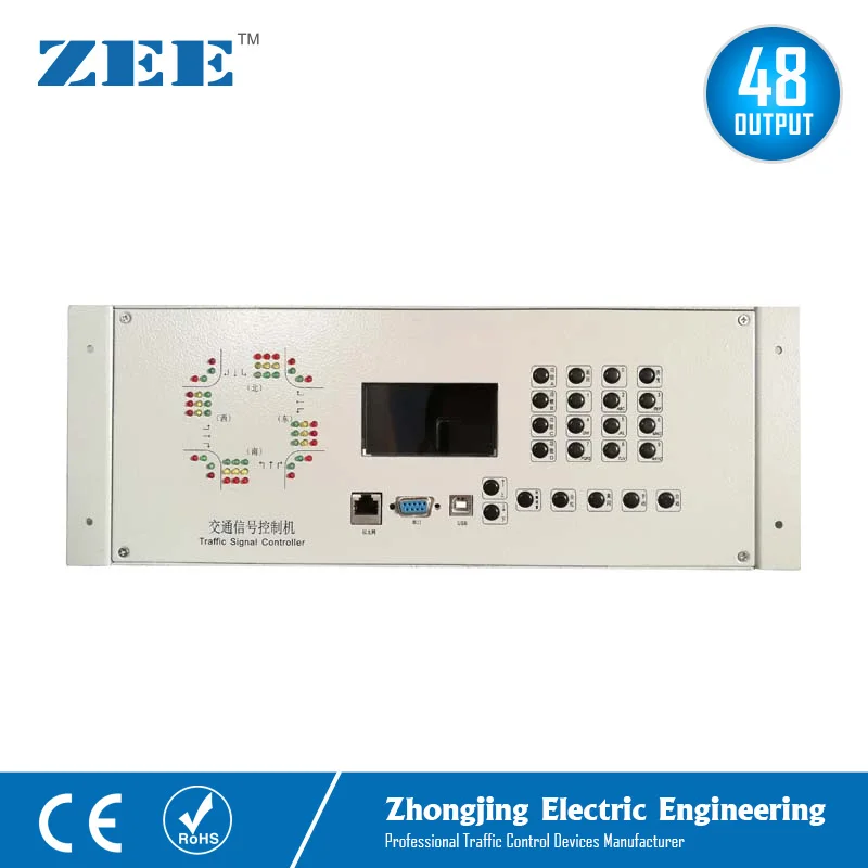 48 OUTPUTS 36 OUTPUTS LED Traffic Controller 220V Electricity Traffic Light Controller RS485 RS232 Connected Lan Network