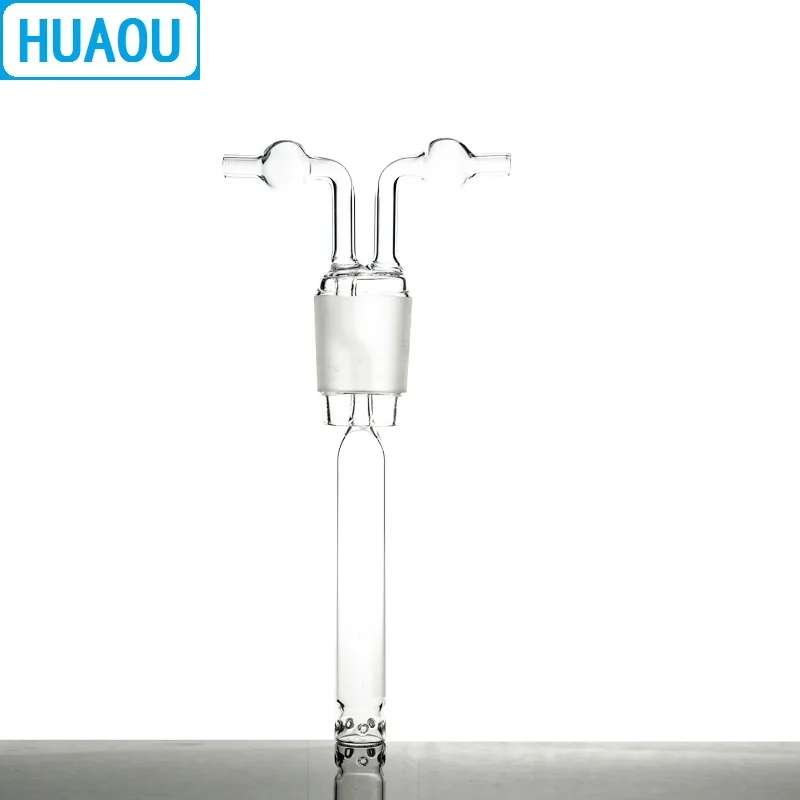 HUAOU 500mL Gas Washing Bottle Muencks Ground Mouth 34/35 Clear Glass Laboratory Chemistry Equipment