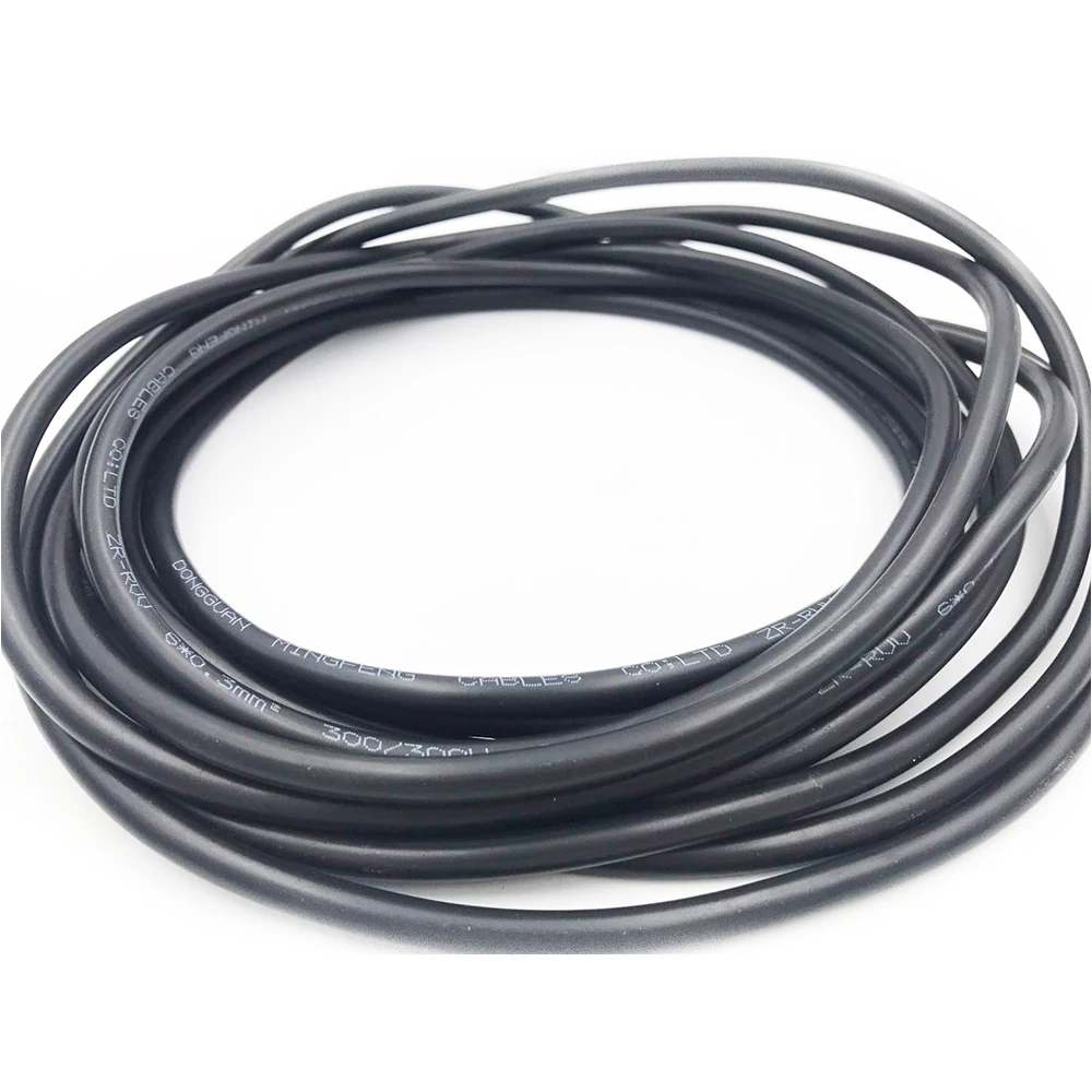 Electrical Wire Signal Cable RVV4 Signal Control Sheath Cable RVV4X0.3/0.5/0.75/1.0mm Square Soft Connection Line