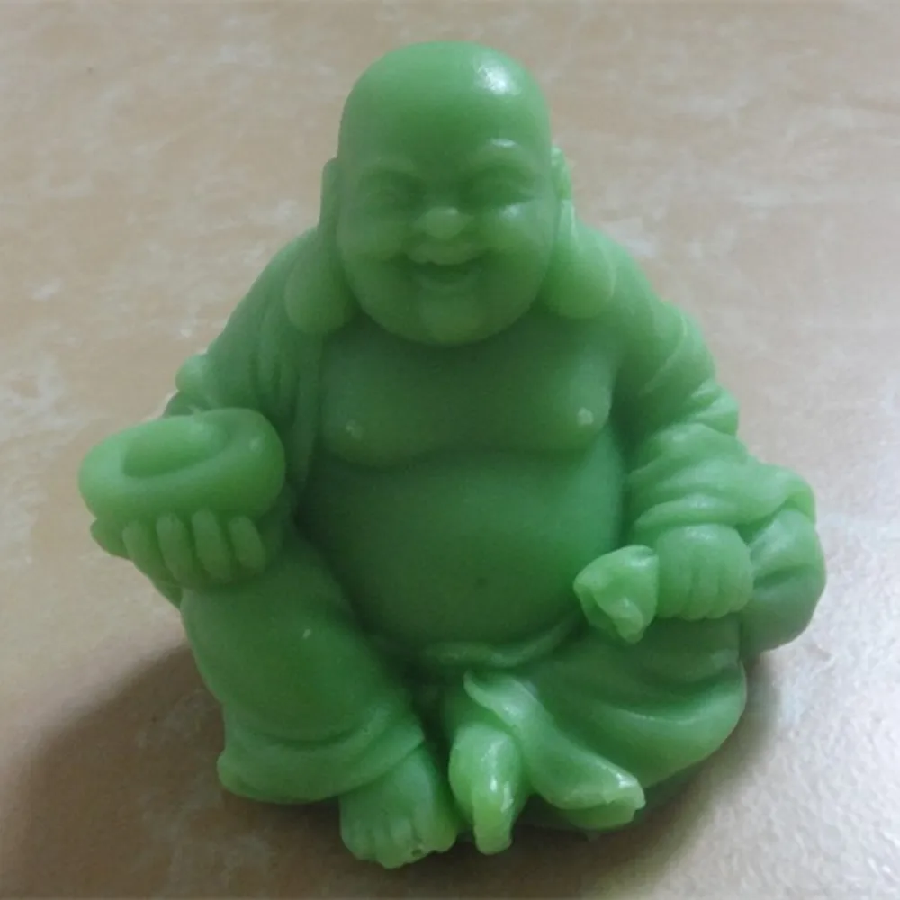 3D Buddha Candle Mold, Soap Mold,DIY Silicone Molds for Candle Making, Decorated Resin Polymer Plaster, Craft Mould
