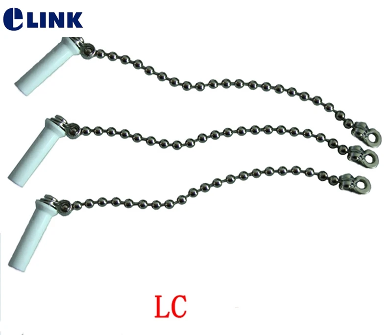 

LC dust cap with metal chain for LC fiber adapter waterproof Anti Dust Plug Material Chain LC connector Dust Cover ELINK 10pcs