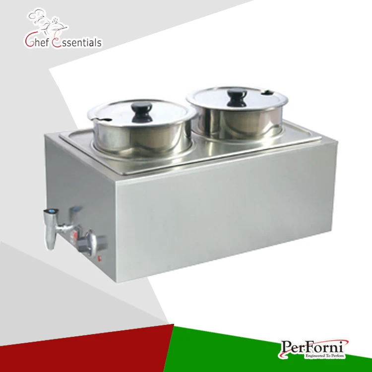 Calentador eléctrico de comida PKLH-165AT-4 Bain Marie, máquina de buffet de acero inoxidable para restaurante y hotel, venta al por mayor