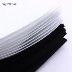 Fogli di feltro duro bianco nero 1mm per artigianato in feltro artigianato fai-da-te artigianato e cucito Scrapbook ometextile A4 CMCYILING