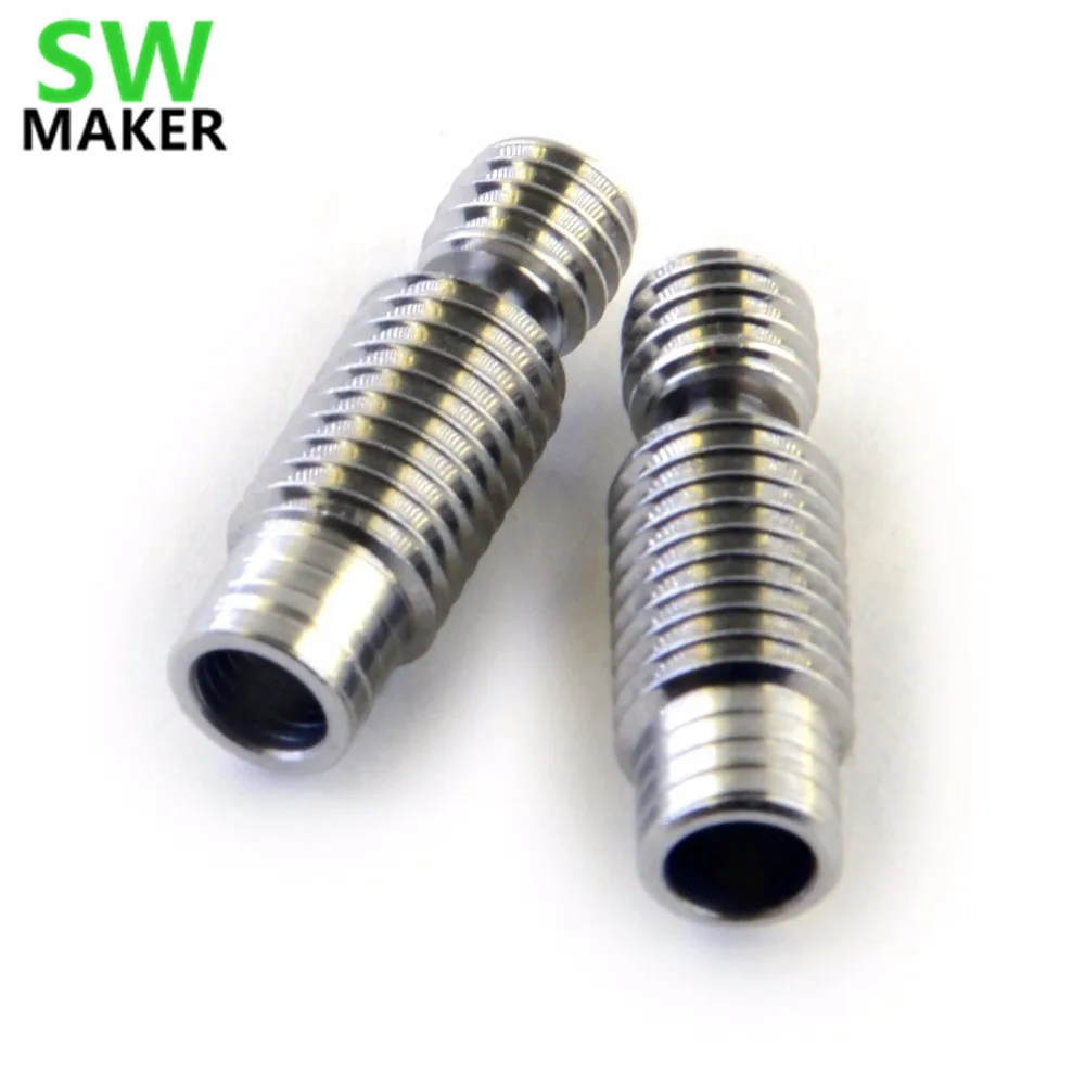 

2pcs Upgrade Titanium alloy Heat Break barrel super smooth TC4 thermal barrel for 1.75mm/3.0mm V6 Prusa Mini Hotend