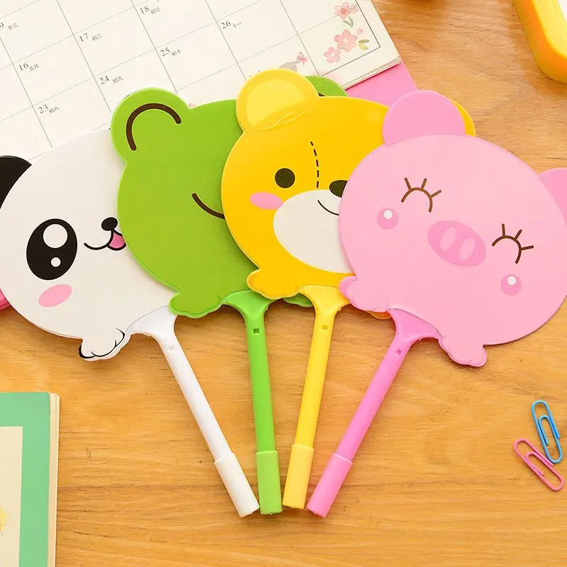 40 Pcs   Panda Frog Fan Animal Boy Girl Carton Ball Point Pen /Creative Stationery/Student Children Prize Gift