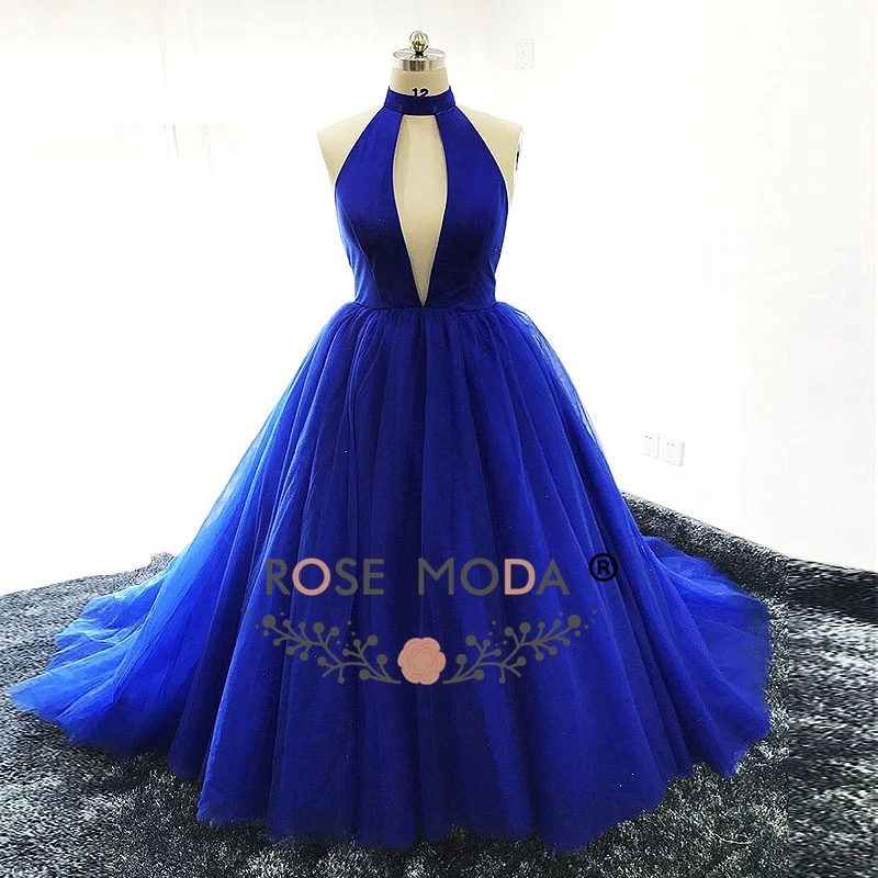 Rosa moda halter vestido de baile preto sem costas formal longo brilhantes vestidos de noite fotos reais