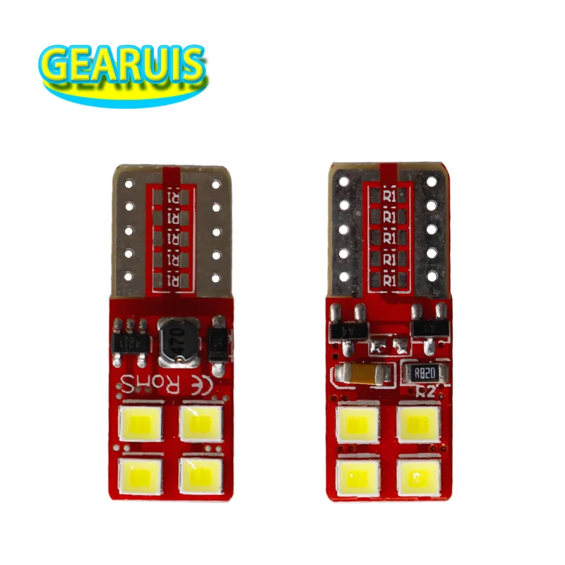 4 pcs livre de Erros 8 SMD LED T10 Canbus 2835 0.18 Amperes nenhuma polaridade 194 168 Car License Plate Lampadas Lampadas de Lu