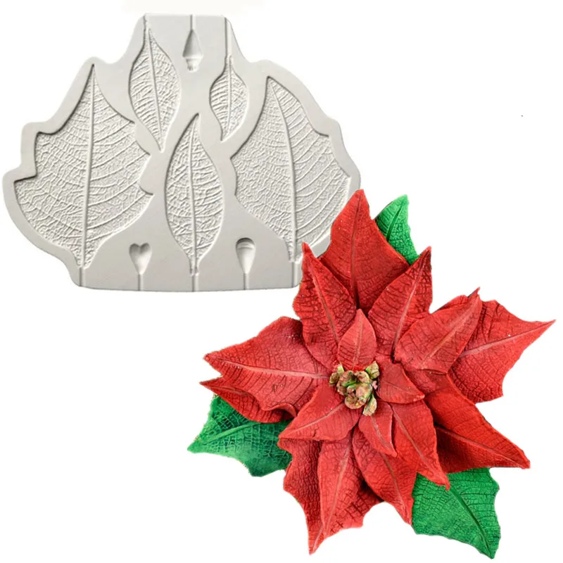 Diy Tree Flower Press Molding Foil Mold Silicone Mold Cake Decor Fondant Cake 3D Silicone Mould