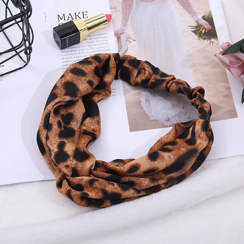 LOVINGSHA Leopard Design Hair Accessories For Women Hair Tie Fashion Ladies Hair Holder Rope Female Headbands Turban FD120