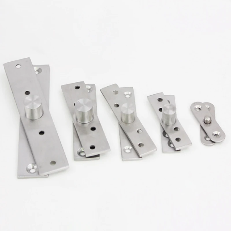 2Pair 360 Degree Up and Down Door Hinge Mute The Shaft Stainless Steel Door Hinge Pivot Hinge Revolving Door Shaft