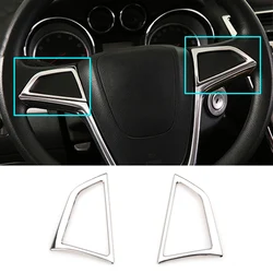 For Buick Encore Opel/Vauxhall Mokka X 2013 2014 2015 2016 2017 2018 Chrome Steering Wheel Panel Cover Trim Molding Decoration