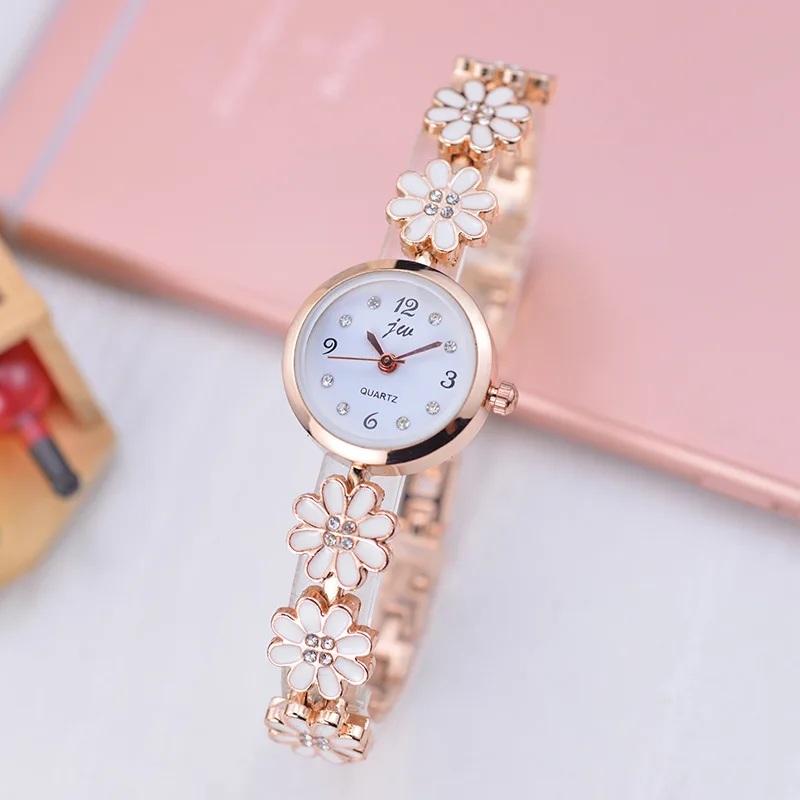 2018 Fashion Brand JW Watches Women Luxury Rose Gold Stainless steel Bracelet Quartz Watch Clock Lady Casual Dress Wristwatches