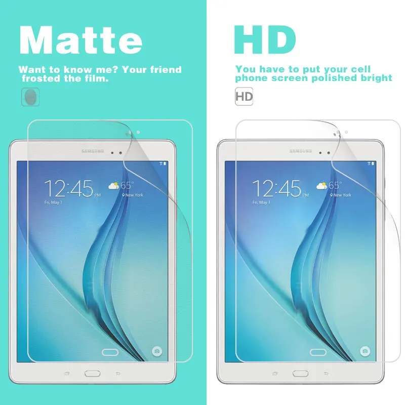 

Anti-Glare Matte Film For Samsung Galaxy Tab A 9.7 T550 9.7" T550 HD Front Clear Glossy Film Screen Protector Tablet Cover Film