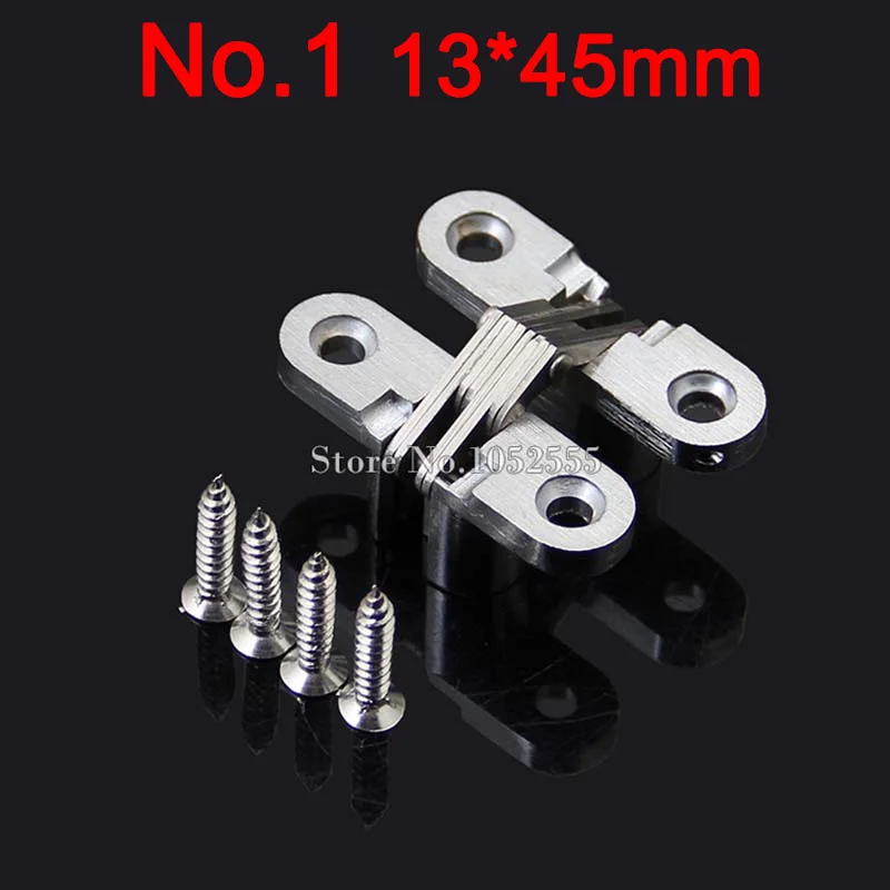 DHL Shipping 100PCS Hidden Cross Door Hinges Invisible Concealed Cabinet Cupboard Wooden Boxes