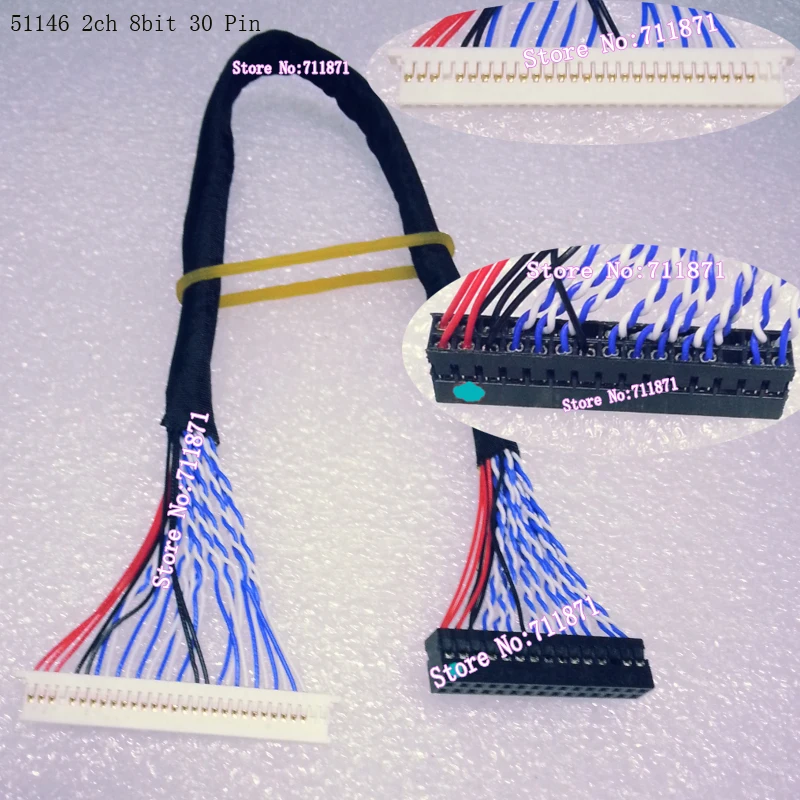 LVDS 1ch/2ch 6bit/8bit 51146 LCD Screen Cable Line 51146 Universal Commonly Screen Line Wire 51146 LVDS Lcd Screen Line Cord