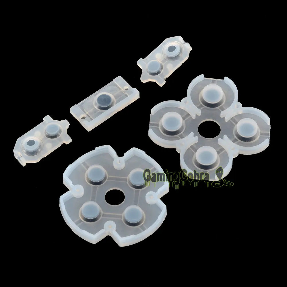 ExtremeRate 교체용 고무 전도성 패드, PS4 컨트롤러 JDM-030