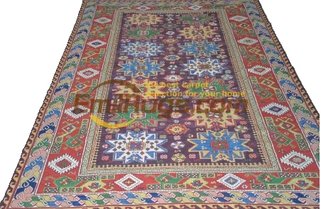 Hand Embroidered Antique Decor For Living Room Classic Knitting Wool Knitting soumak Carpets