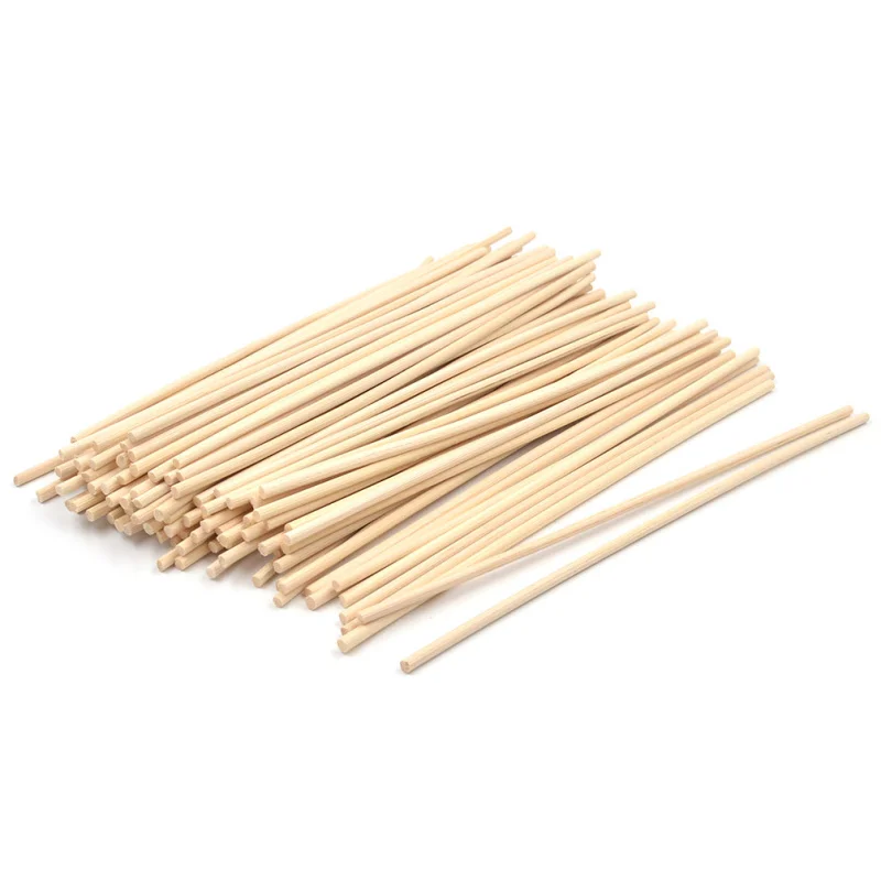 100Pcs 3Mm Rotan Reed Diffuser Vervanging Stok Diy Handgemaakte Refill Rotan Stokken Aromatische Stokken Woondecoratie