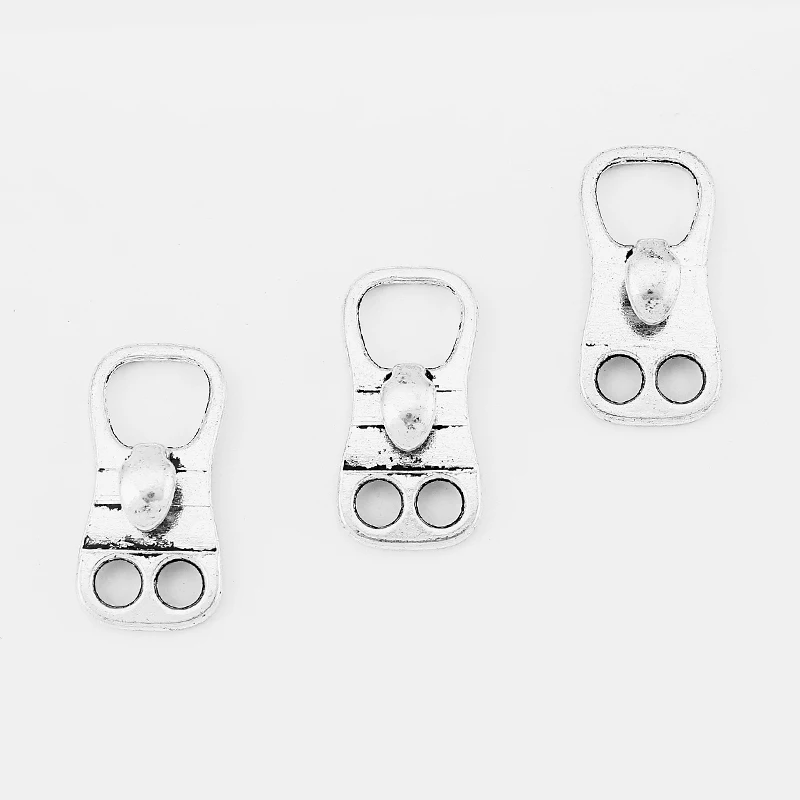 10Sets Double Holes Hook Clasp Bracelet Finding For 5mm Round Leather Cord Jewelry Accessories