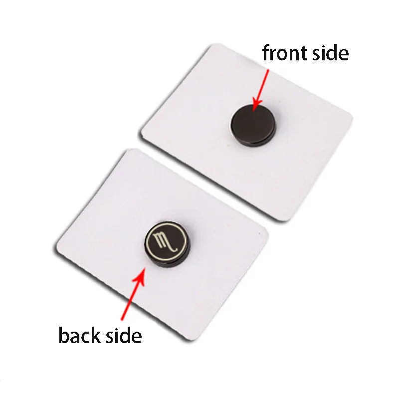 1piece Stainless Steel Jewelry Strong Magnet Magnetic Health Care Ear Stud Non Piercing Earrings 12 Constellation Punk Mens Gift