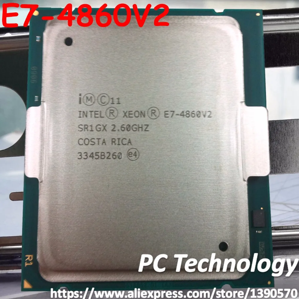 E7-4860V2 Original Intel Xeon E7-4860 V2  2.60GHz 30MB 12CORES 22NM  E7 4860 V2 LGA2011 130W Processor free shipping E7 4860V2