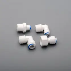 Conector rápido de rosca a tubo de PE, accesorio de filtro de agua potable familiar para cocina, sistema de ósmosis inversa, 1/2