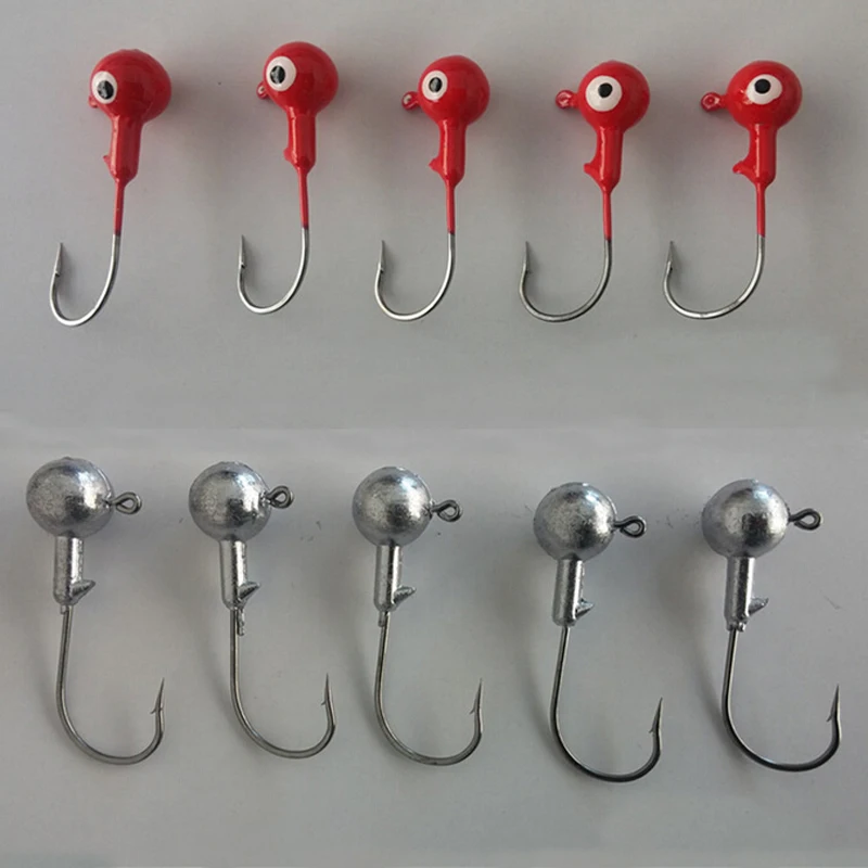 

Металлические крючки на джиг-головку, красочный крючок, жесткая голова, рыболовный крючок, бесплатная доставка, 14 г, упаковка 5 шт.