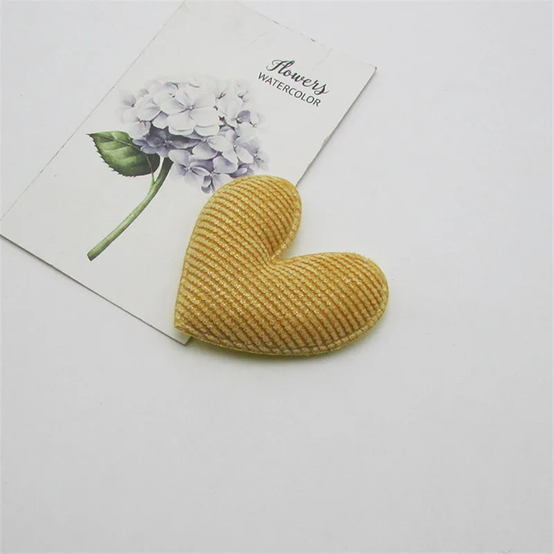 30 Stück/Los 5cm gestreifte Herz-Pads, Applikationen für Bastelarbeiten, Kleidung, Nähzubehör, DIY-Haarspangen-Accessoires – Detail 8
