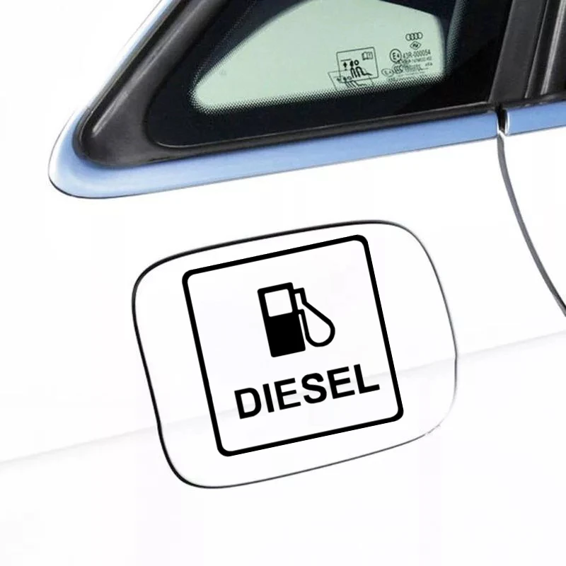 CS-1355#12*12cm Diesel funny car sticker vinyl decal for auto car stickers styling on fuel tank cap