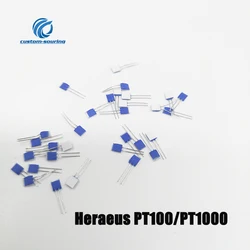 Heraeus PT100 Sensor de temperatura, película fina, platino, PT100, resistencia, termómetro, pt 1000, 10 unidades