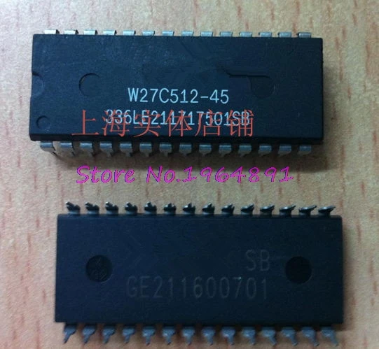 5pcs/lot W27C512-45 W27C512-45Z W27E512-12 27C512 DIP-28 In Stock